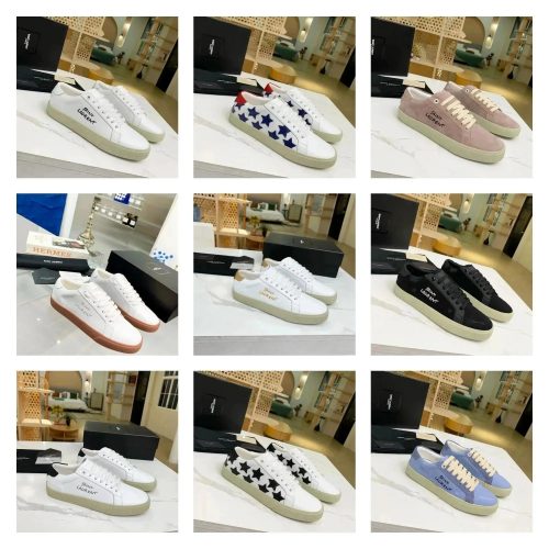 Saint Laurent YSL Court Classic SL/06 Low Top Sneakers Multicolor