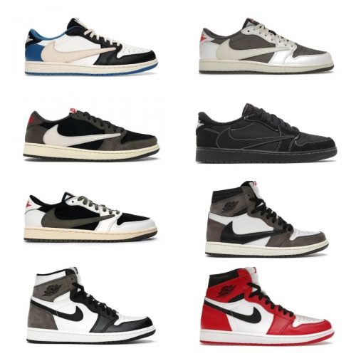 Jordan Travis Scott Collection Retro Sneakers Multicolor