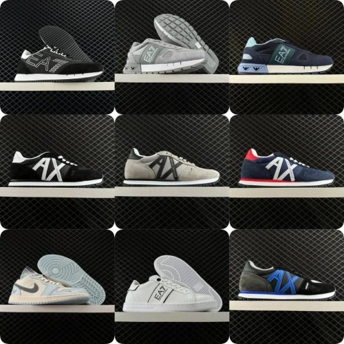 Emporio Armani EA EA7 and AX Casual Sneakers Multicolor