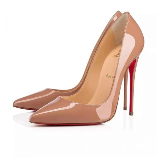 Christian Louboutin Pigalle Follies Classic High Heels Beige