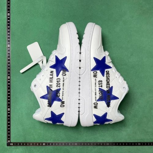 Off-White Out of Office OOO Low Top Sneakers White and Blue