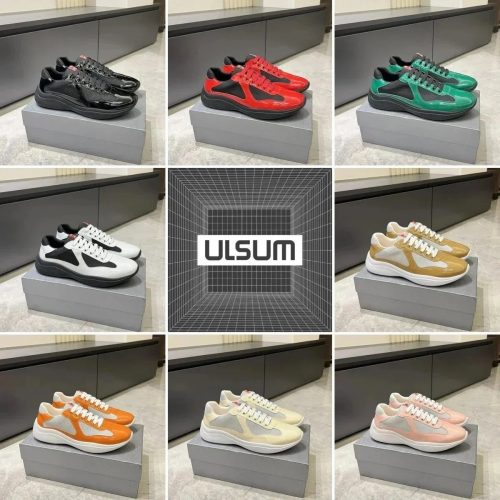 Prada America's Cup Chunky Sneakers Multicolor