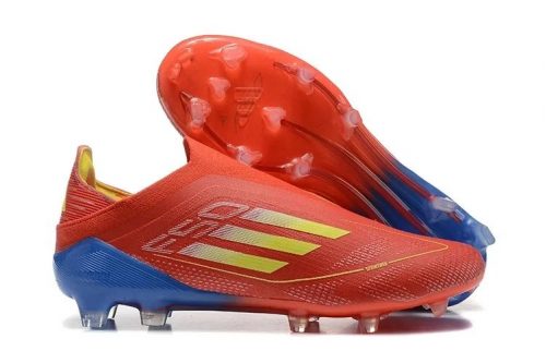 Adidas F50 Elite laceless football boots Red and Blue