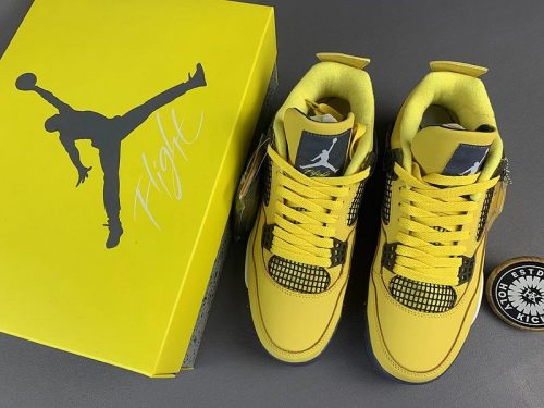 Jordan Air Jordan 4 Retro Lightning Chunky Sneakers Yellow