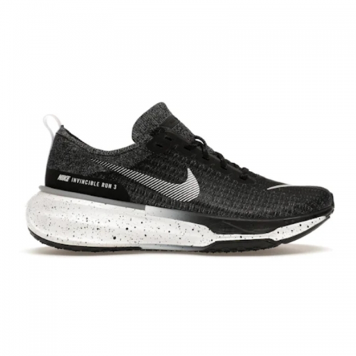 Nike Invincible Run 3 Cushioned Running Shoes Black and White
