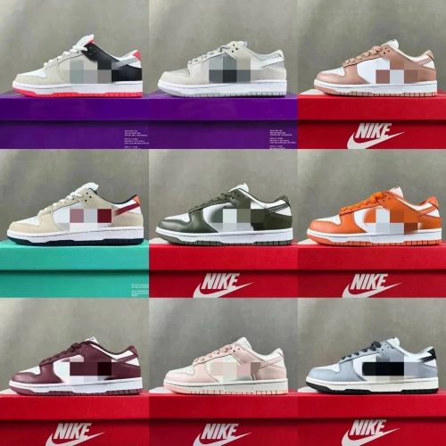 Nike Dunk Low Casual Sneakers Multicolor