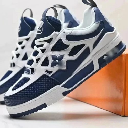 Louis Vuitton LV Trainer chunky sneakers Blue and White
