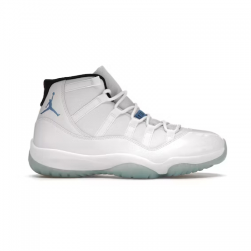 Jordan Air Jordan 11 Retro Legend Blue Basketball Sneakers White and Light Blue