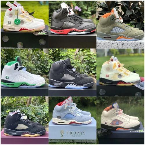 Jordan Air Jordan 5 Retro High Top Sneakers Multicolor