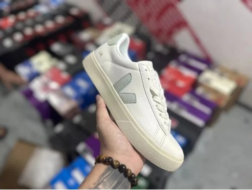 Veja Campo Low Top Sneakers White and Green