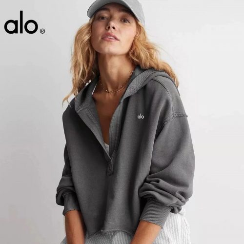Alo Yoga Accolade Oversized Hoodie Gray