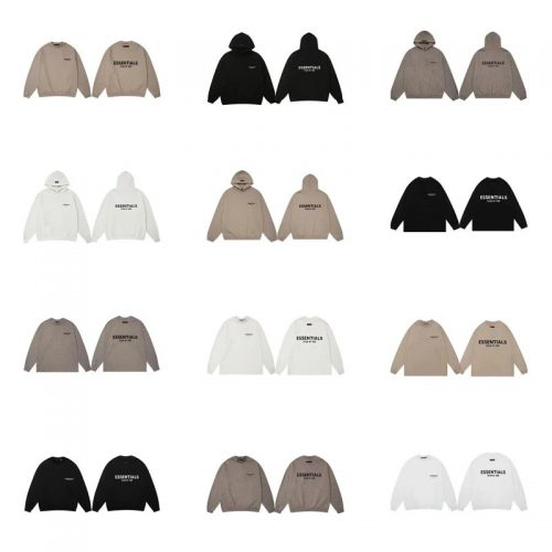 Fear of God Essentials Essentials Graphic Print Oversized Hoodie and Crewneck Multicolor