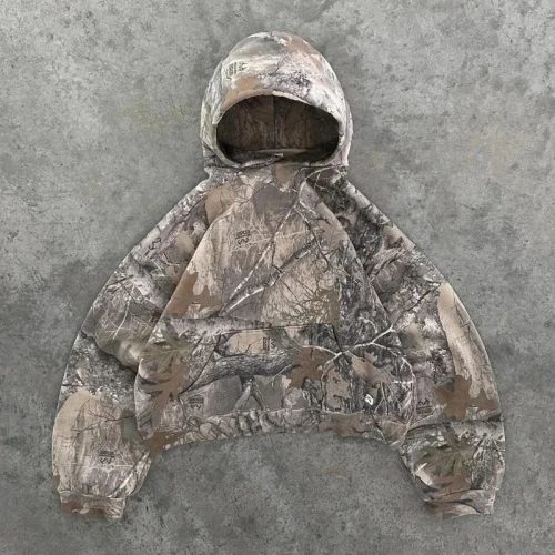 RealTree Edge Camo Oversized Hoodie Brown