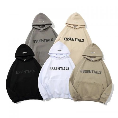 Fear of God Essentials Graphic Pullover Oversized Hoodie Multicolor