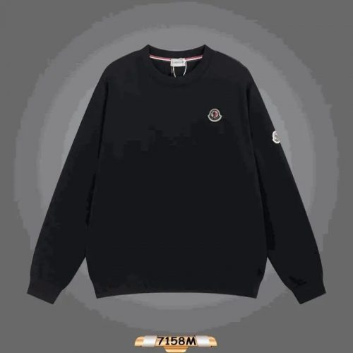 Moncler Crewneck Sweatshirt Casual Pullover Black