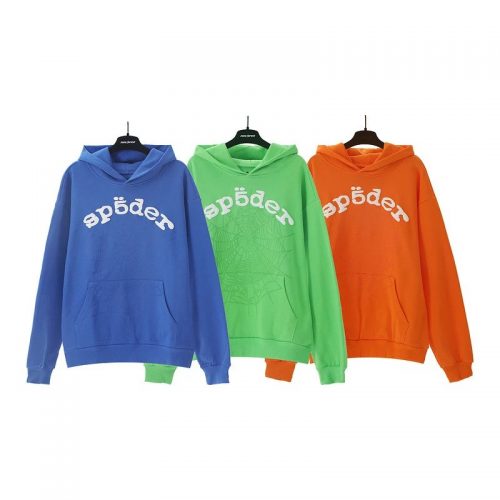 Sp5der Sp5der Web Hoodie Graphic Streetwear Sweatshirt Multicolor