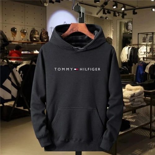 Tommy Hilfiger Graphic Print Casual Hoodie Black