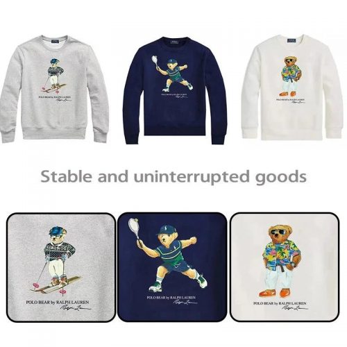 Ralph Lauren Polo Bear Graphic Cotton Sweatshirt Multicolor