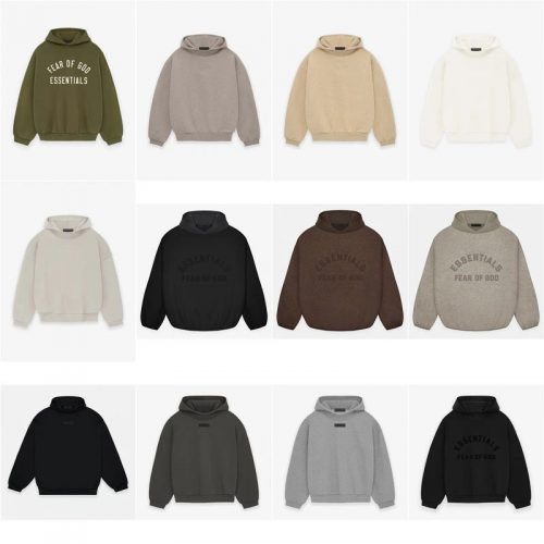 Fear of God FOG Essentials Hoodie Oversized Streetwear Sweatshirt Multicolor