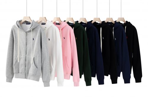 Polo Ralph Lauren PRL Zip-Up Hoodie Classic Cotton Sweatshirt Multicolor