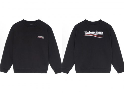 Balenciaga Political Campaign Oversized Sweatshirt Black