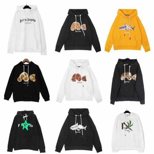 Palm Angels Graphic Print Oversized Hoodie Multicolor