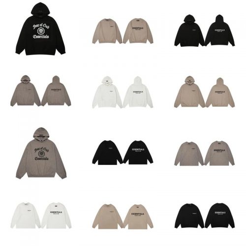 Fear of God Essentials Essentials Logo Collection Oversized Hoodie and Sweatshirt Multicolor