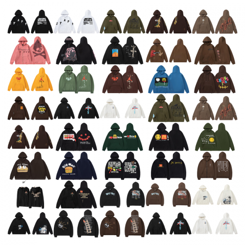 Travis Scott Cactus Jack Graphic Streetwear Hoodie Multicolor