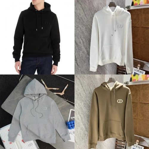 Dior CD Icon Cotton Hoodie Casual Sweatshirt Multicolor