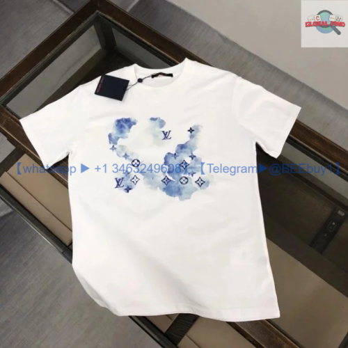 Louis Vuitton LV Cloud Monogram Graphic Tee T-Shirt White