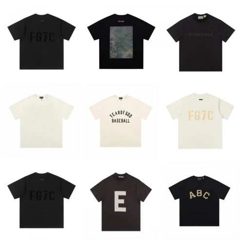 Fear of God FOG Essentials Graphic Streetwear T-Shirt Multicolor