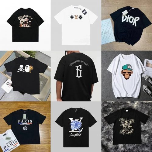 Louis Vuitton LV Floral LV Print Graphic Tee Black