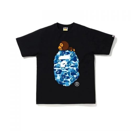 A Bathing Ape BAPE Camo Ape Head Graphic Tee Black