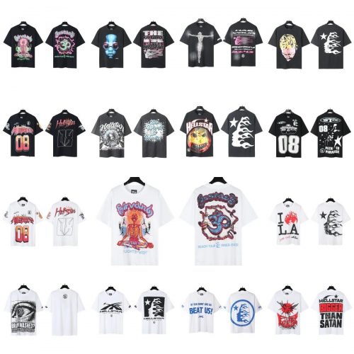 Hellstar Graphic Print Oversized Tee Multicolor