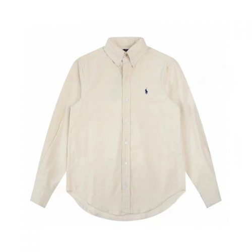Ralph Lauren RL Oxford Button-Down Cotton Shirt Beige