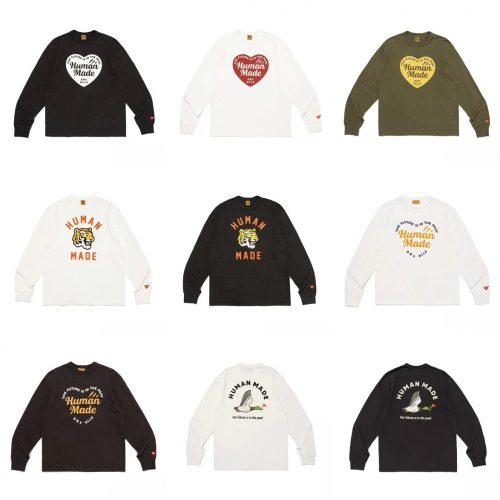 Human Made Graphic Print Long Sleeve Shirt Multicolor