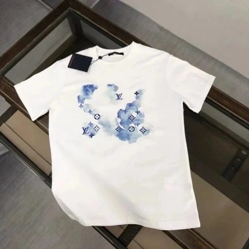 Louis Vuitton LV Cloud Monogram Graphic Tee T-Shirt White