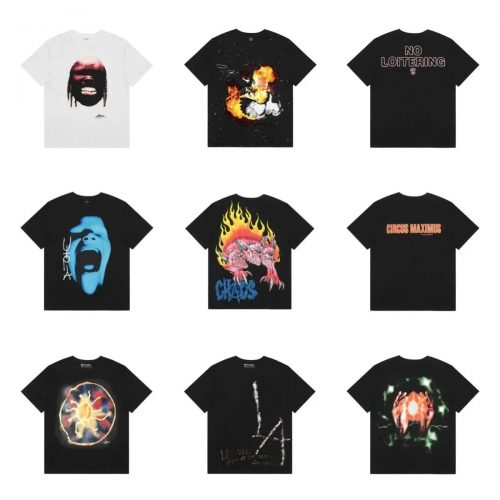 Travis Scott Utopia Circus Maximus Tour Graphic Tee Black