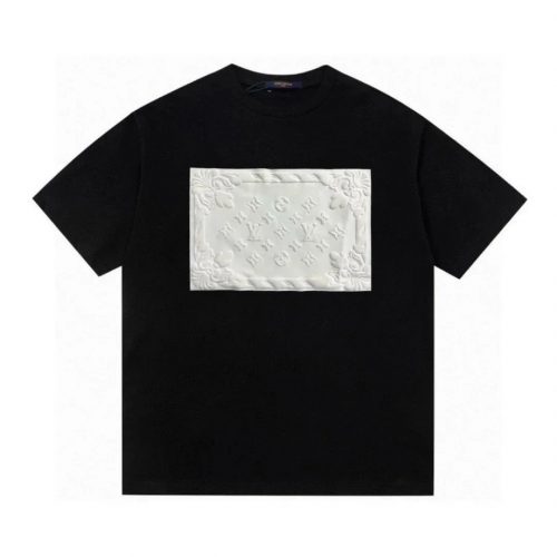 Louis Vuitton LV Embossed Monogram Frame Graphic Tee Black