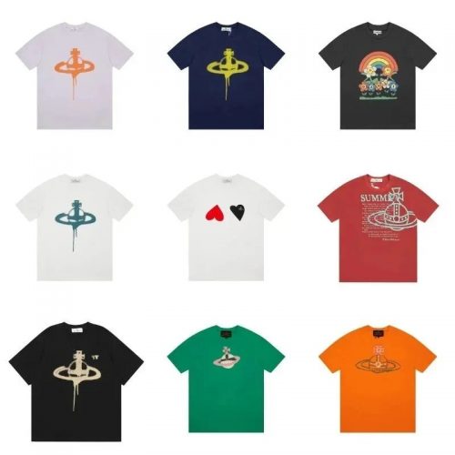 Vivienne Westwood Orb Graphic Cotton T-Shirt Multicolor