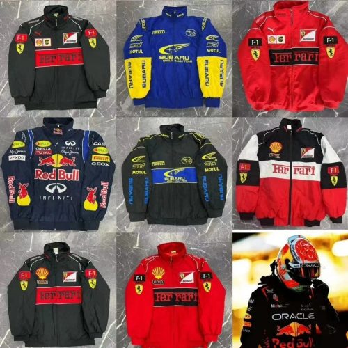 Ferrari F1 Racing Track Jacket Red