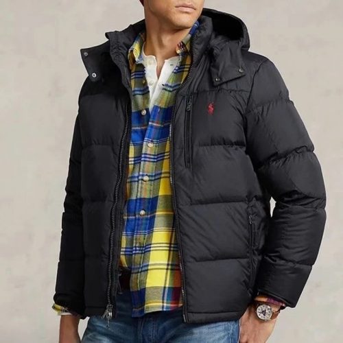 Ralph Lauren RL Water-Repellent Down Puffer Jacket Black