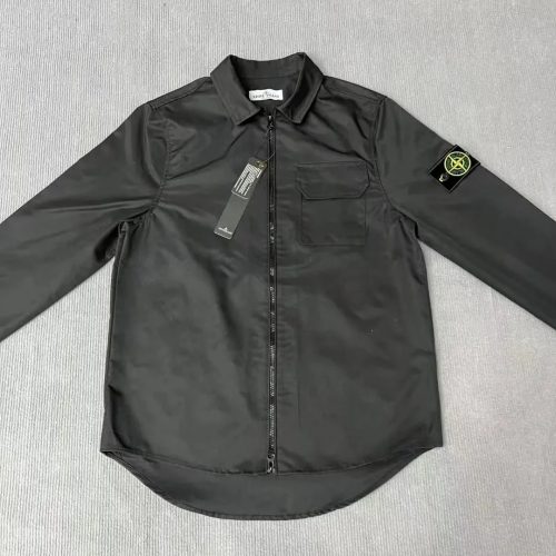 Stone Island Nylon Metal Overshirt Lightweight Jacket Black