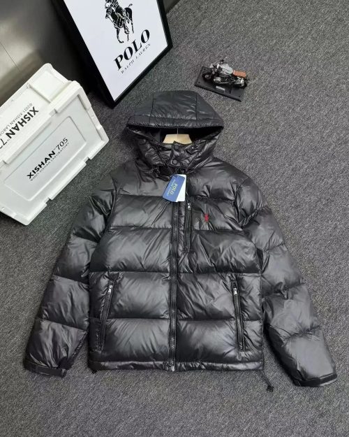Ralph Lauren Puffer Jacket Warm Down Jacket Black
