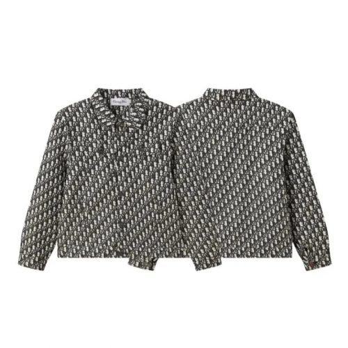 Dior Oblique Iconic Pattern Cotton Jacket Black and White