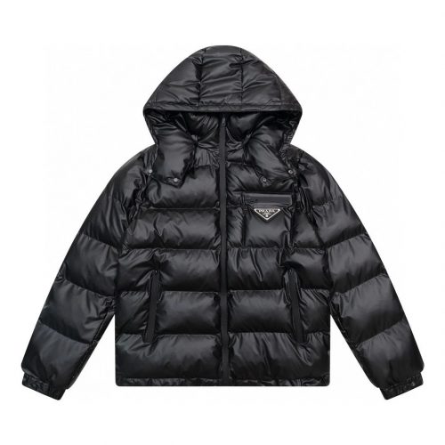 Prada Padded Nylon Down Jacket Black