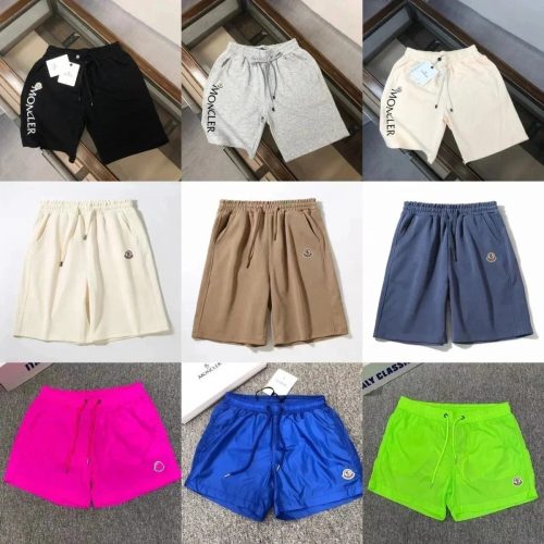 Moncler Jersey and Nylon Casual Shorts Multicolor