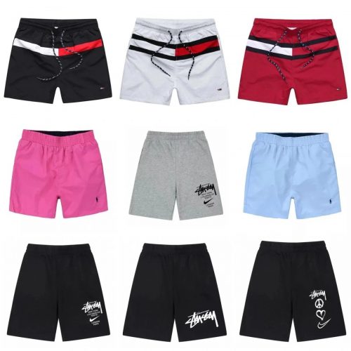 Stussy Graphic Logo Casual Shorts Black