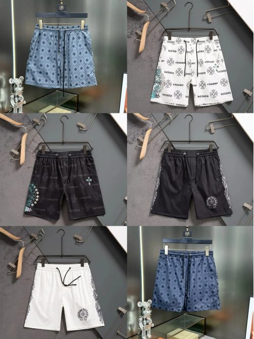 Chrome Hearts Cross Print Graphic Streetwear Shorts Multicolor