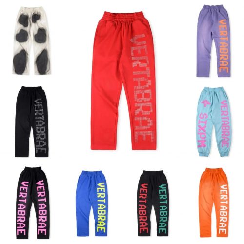 Vertabrae Graphic Joggers Streetwear Sweatpants Multicolor